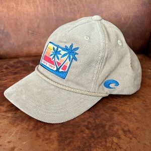 Costa Seaside Corduroy Hat Khaki Sand Snap Back